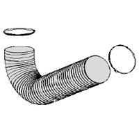 0000101904 Hose L=850 mm/Ø 161 mm, incl. 2 hose clamps, KUA-2