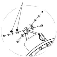 0000101911 Friction washer (4) with spring washer (4)