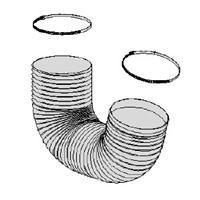 0000101925 Hose L=1200 mm/Ø 161 mm, incl. 2 hose clamps