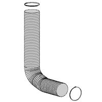 0000101947 Hose L=1300 mm/Ø 165 mm, incl. 2 hose clamps
