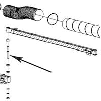 0000101949 Outer Arm Axle Ø 20mm (UK-3.0/160 and UK-4.5/160)