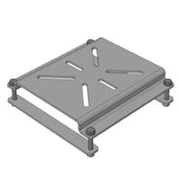 0040400030 Bench Vice Mounting Bracket for Downdraft Table