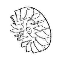 0708020150 Aluminium fan wheel 60Hz