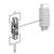 9824000010  Hinge set RotaHood, incl. protection c