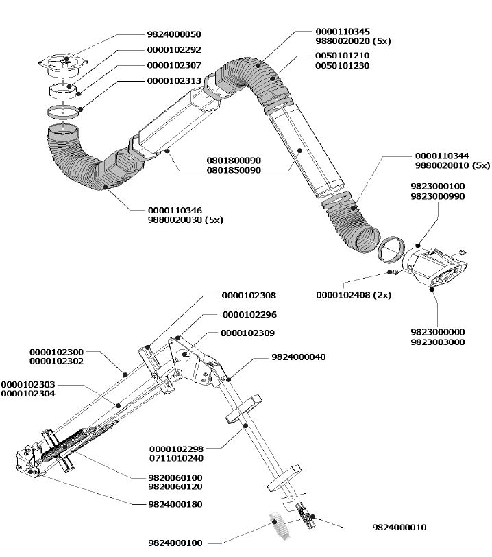 Flex 3/4 Spare Parts Breakdown