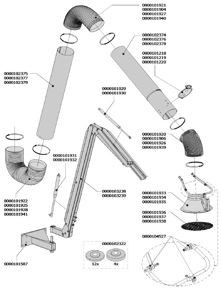 Multi Smart Arm Spare Parts Breakdown